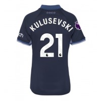 Dres Tottenham Hotspur Dejan Kulusevski #21 Gostujuci za Žensko 2023-24 Kratak Rukav